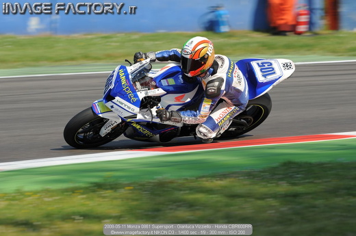 2008-05-11 Monza 0861 Supersport - Gianluca Vizziello - Honda CBR600RR